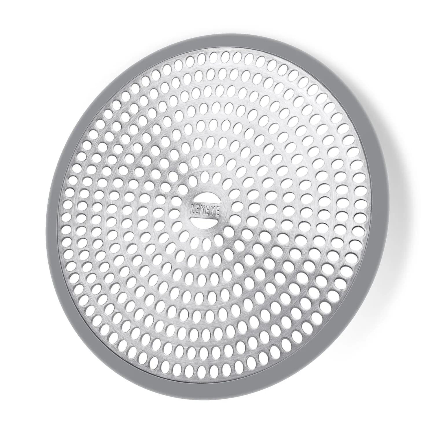 LEKEYE Shower Drain Hair Catcher 11.8cm (4.7 inch) | Rust-Proof Stainless Steel & Silicone - main product image