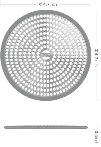 LEKEYE Shower Drain Hair Catcher 11.8cm (4.7 inch) | Rust-Proof Stainless Steel & Silicone thumbnail 2