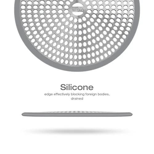 LEKEYE Shower Drain Hair Catcher 11.8cm (4.7 inch) | Rust-Proof Stainless Steel & Silicone thumbnail 4