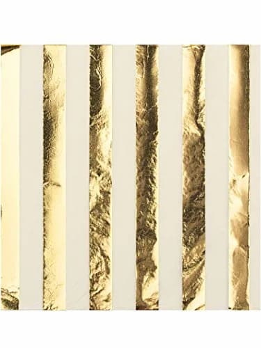 Unique Elegant Gold Foil Stripes Luncheon Napkins (16-Pack) | Perfect for Parties & Special Occasions thumbnail 5