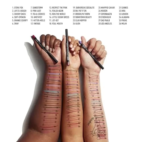 NYX PROFESSIONAL MAKEUP Suede Matte Lip Liner 0.04oz | Velvety, Long-Lasting, Vegan & Cruelty-Free thumbnail 3