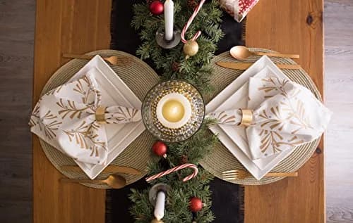 DII Jute Burlap Table Runner 15x74 inches (38x188 cm) | Solid Black thumbnail 8