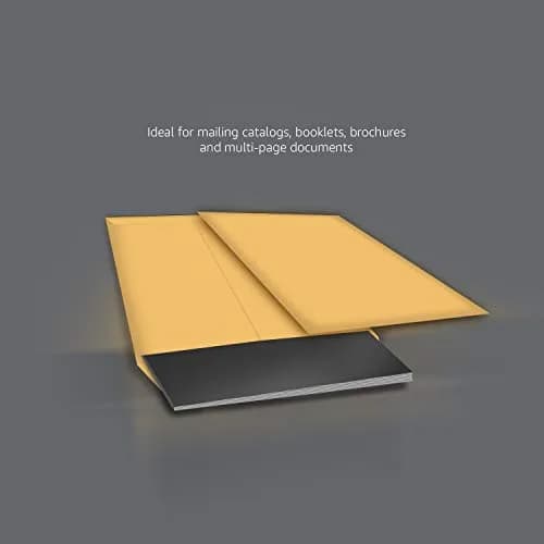 Amazon Basics Catalog Self Seal Mailing Envelopes 9" x 12" Brown Kraft 250-Pack | Peel & Seal Closure thumbnail 5