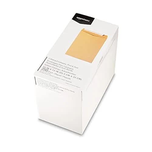 Amazon Basics Catalog Self Seal Mailing Envelopes 10 x 13 Inch Brown Kraft 250-Pack | Peel and Seal Closure thumbnail 7