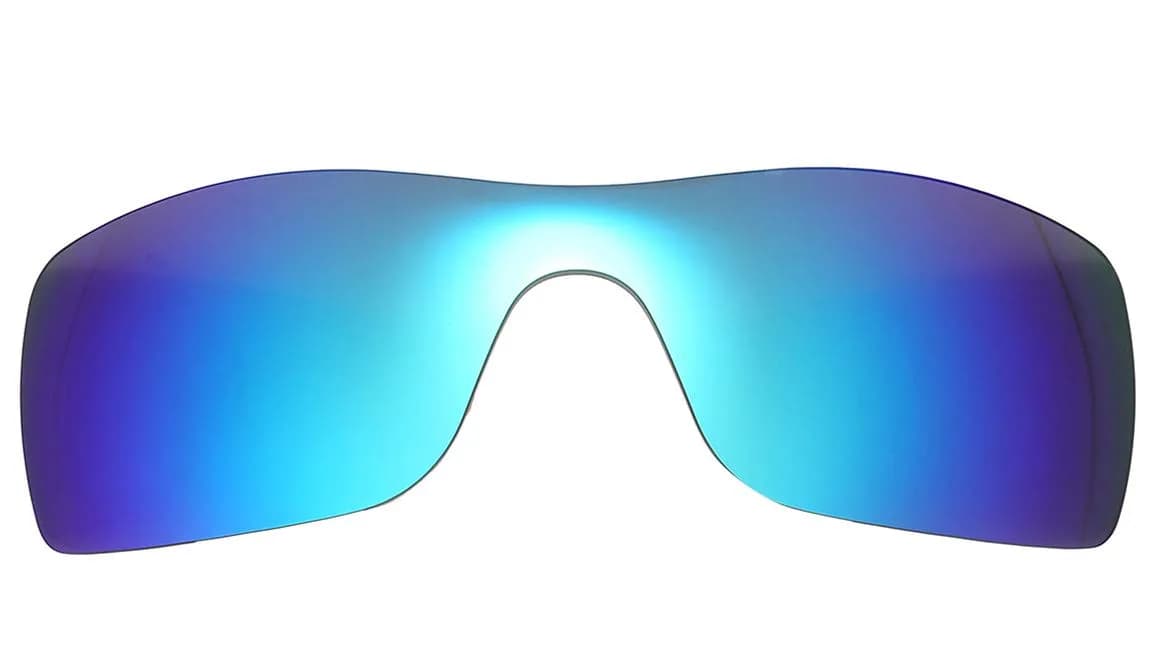 NicelyFit Polarized Replacement Lenses for Oakley Batwolf Sunglasses (Green Mirror) | UV400 & Impact Safe — Ice Blue Mirror