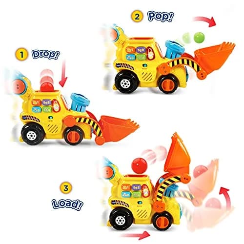 VTech Push & Pop Bulldozer | Motor Skills & Color Learning Toy for Toddlers thumbnail 3
