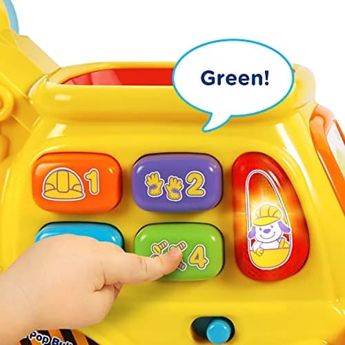 VTech Push & Pop Bulldozer | Motor Skills & Color Learning Toy for Toddlers thumbnail 4