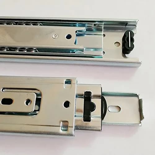 Btibpse 6 Inch Full Extension Drawer Slides Telescopic Ball Bearing Slide Rail 1 Pair (15.24 cm / 6 inch) thumbnail 2