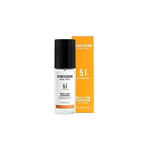 W.Dressroom No.51 Juicy Grapefruit & Living Clear Perfume 70ml | Alcohol-Free Fabric & Room Mist thumbnail 1