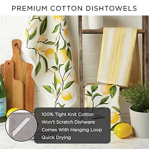 DII Christmas Kitchen Towel Set, Floral Tea Towels for Baking, Cleaning, Entertainment & Cooking, 18x28, Woodland Holiday, 2 Piece thumbnail 6