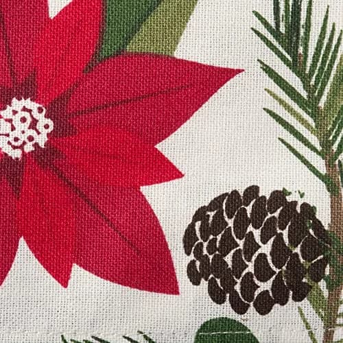 DII Christmas Kitchen Towel Set, Floral Tea Towels for Baking, Cleaning, Entertainment & Cooking, 18x28, Woodland Holiday, 2 Piece thumbnail 3