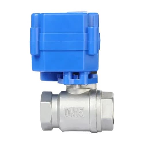 U.S. Solid Motorized Ball Valve 1/2" (15mm) NSF Certified 304SS Full Port, 9-24V AC/DC Auto Return thumbnail 9