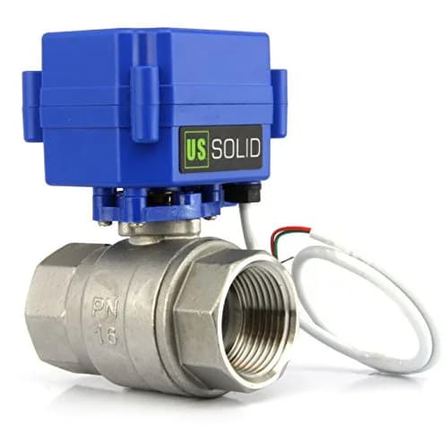 U.S. Solid Motorized Ball Valve 1" NSF Certified 304SS Full Port 25mm 9-24V AC/DC 2-Wire Auto Return thumbnail 3