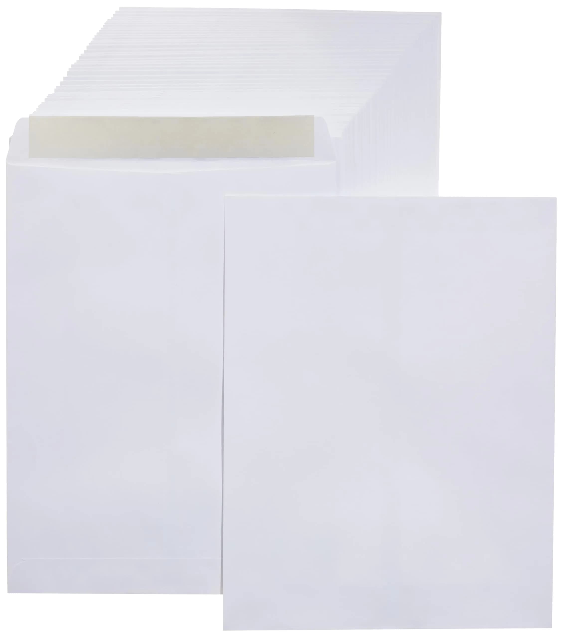 Amazon Basics White 28 lb Catalog Envelopes 25.4cm x 33cm (10x13 Inch) | Self-Seal for Documents