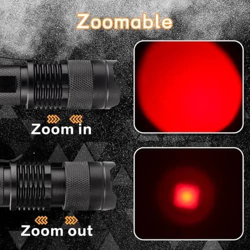 WAYLLSHINE 1-Mode Red LED Flashlight 9cm (3.5in) | Astronomy & Wildlife Observation thumbnail 5
