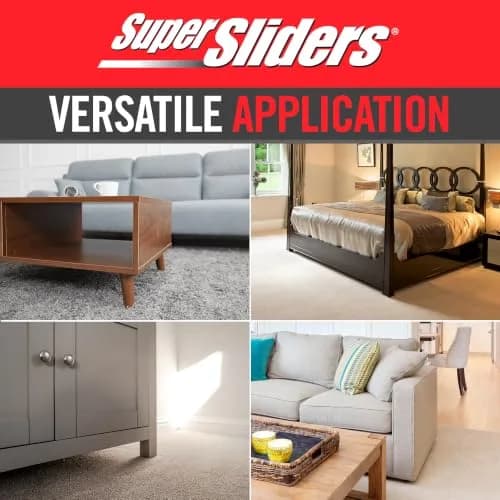 Super Sliders 3-1/2" x 6" Oval Carpet Furniture Sliders (Set of 8, Beige) | Move Heavy Furniture Easily on Carpet thumbnail 7