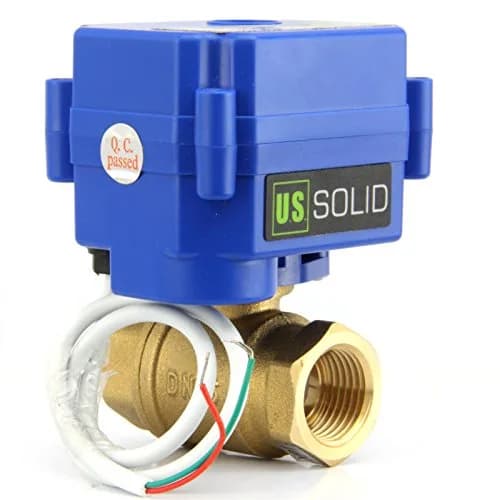 U.S. Solid Motorized Brass Ball Valve 1/2" (12.7mm) NPT, Normally Closed, 9-24V AC/DC, IP65 Rated | Industrial Automation & Home Projects thumbnail 2