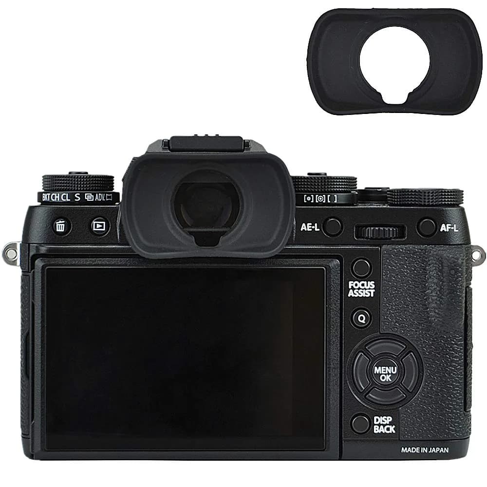 JJC EF-XTL Eyecup for Fujifilm X-H2S, GFX 100S, X-T5, X-T4, X-T3, X-T2, X-T1 Cameras | Prevents Flare & Protects Eyeglasses - main product image