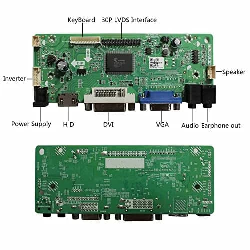 VSDISPLAY Controller Board for 15.6" 1366x768 LCD Screens | VGA DVI Audio Input thumbnail 3