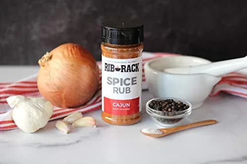 Rib Rack Dry Spice Rub - Cajun, 5.5 oz. | All Natural Meat Seasoning for BBQ, Grill, Smoker thumbnail 2