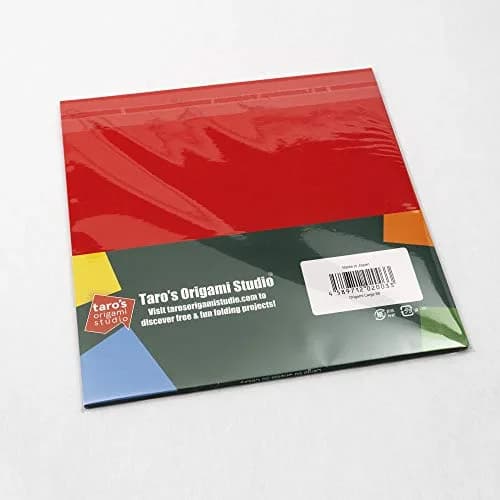 Taro's Origami Studio Large 9.5 Inch (24 cm) 50 Colors 60 Sheets Square Origami Paper | Authentic Japanese Kami thumbnail 4