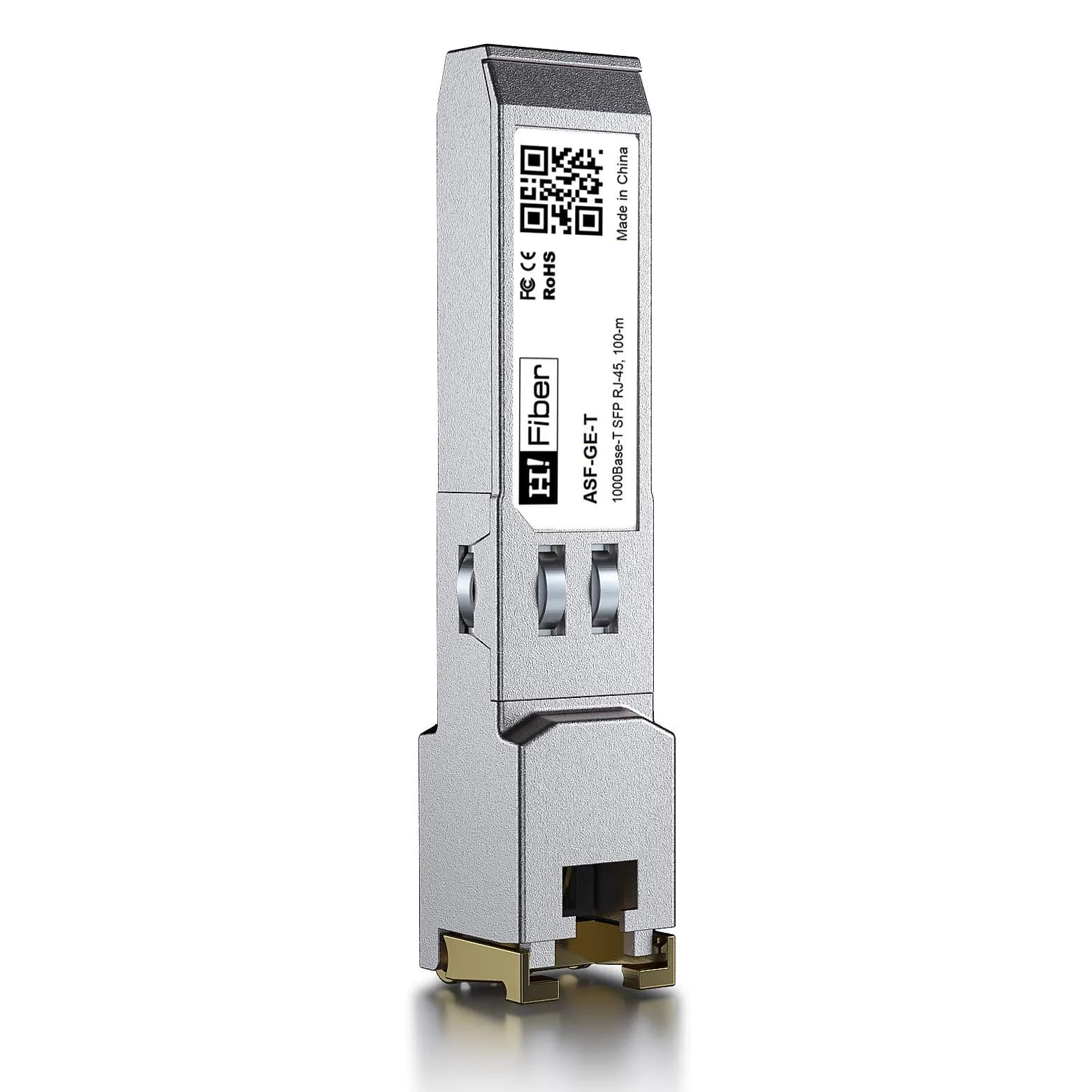 H!Fiber.com 1G SFP to RJ45 Module 100m | Gigabit Ethernet Copper Transceiver 1.25Gbps - main product image