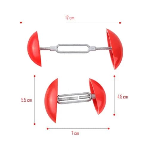 Jewelvwatchro Red Adjustable Shoe Stretchers for Men & Women | 7-12cm Width Extender thumbnail 2