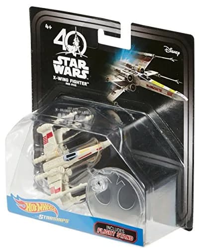 Hot Wheels Star Wars Starships 40th Anniversary X-Wing 5 Vehicle, Red | Collectible Star Wars Carship for Kids & Fans thumbnail 5