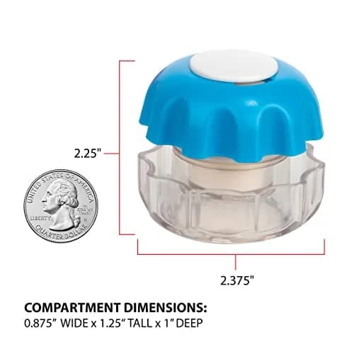 EZY DOSE Crush Pill Crusher & Grinder with Storage Compartment, Small, BPA Free | Effortlessly Crushes Medications thumbnail 3