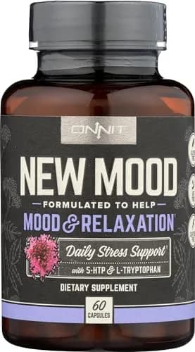 ONNIT New Mood Stress & Sleep Support Supplement with 5-HTP, 60 Count | Mood & Sleep Support thumbnail 4