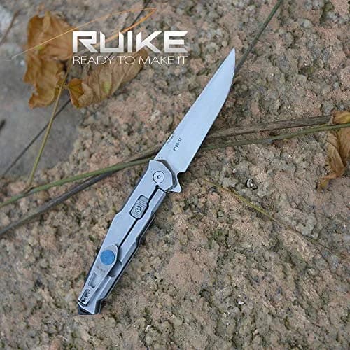 Ruike Tactical Pocket Knife for Men Folding Knife Frame Lock 14C28N Steel 3.5" | Compact Tactical Utility thumbnail 8