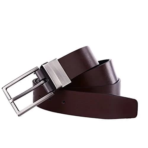 beltox fine Men's Dress Belt Leather Reversible 48-50 | Formal & Stylish with 2 Colors (not 2) 1.25" Wide thumbnail 7