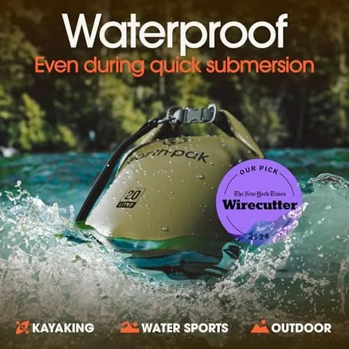 Earth Pak 40L Waterproof Dry Bag Backpack | Marine Roll Top Dry Sack for Kayaking thumbnail 3