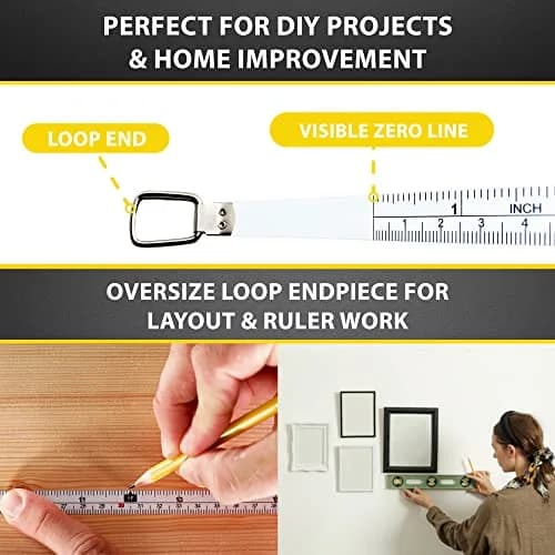 PERFECT MEASURING TAPE Diameter & Circumference Tape Measure 12ft / 3.5m | Steel Flexible Tape for Pipes & Trees thumbnail 5