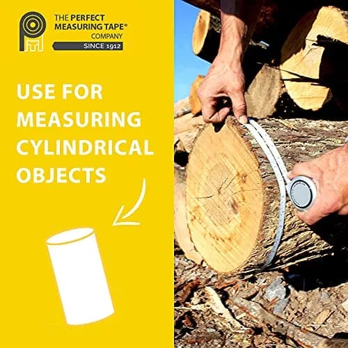 PERFECT MEASURING TAPE Diameter & Circumference Tape Measure 12ft / 3.5m | Steel Flexible Tape for Pipes & Trees thumbnail 2