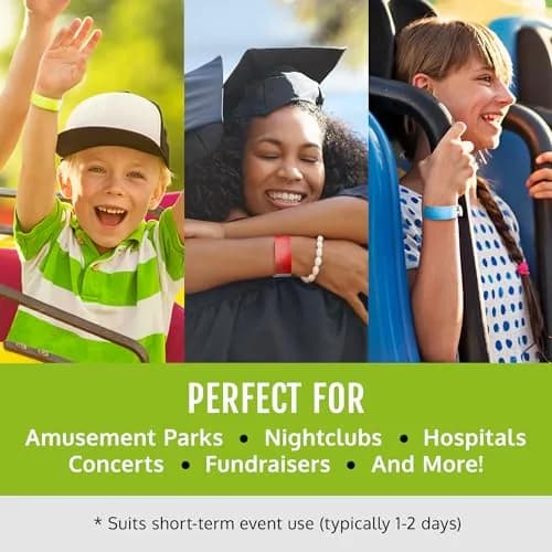 Wristco Gold Tyvek Wristbands 200 Count | Tamper-Proof for Events thumbnail 4