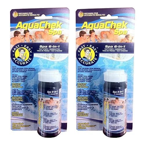 AquaChek Spa 6-in-1 Test Strips 2-Pack | Test Spa Water Chemistry in Seconds thumbnail 1