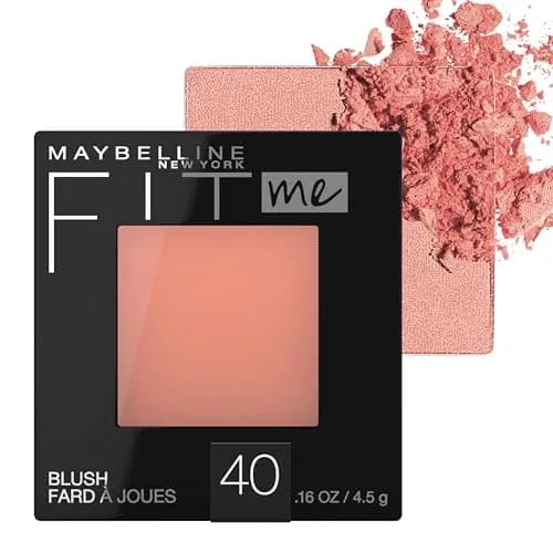 Maybelline Fit Me Blush, Peach, 0.16 oz (4.5 g) | Natural All-Day Color thumbnail 1