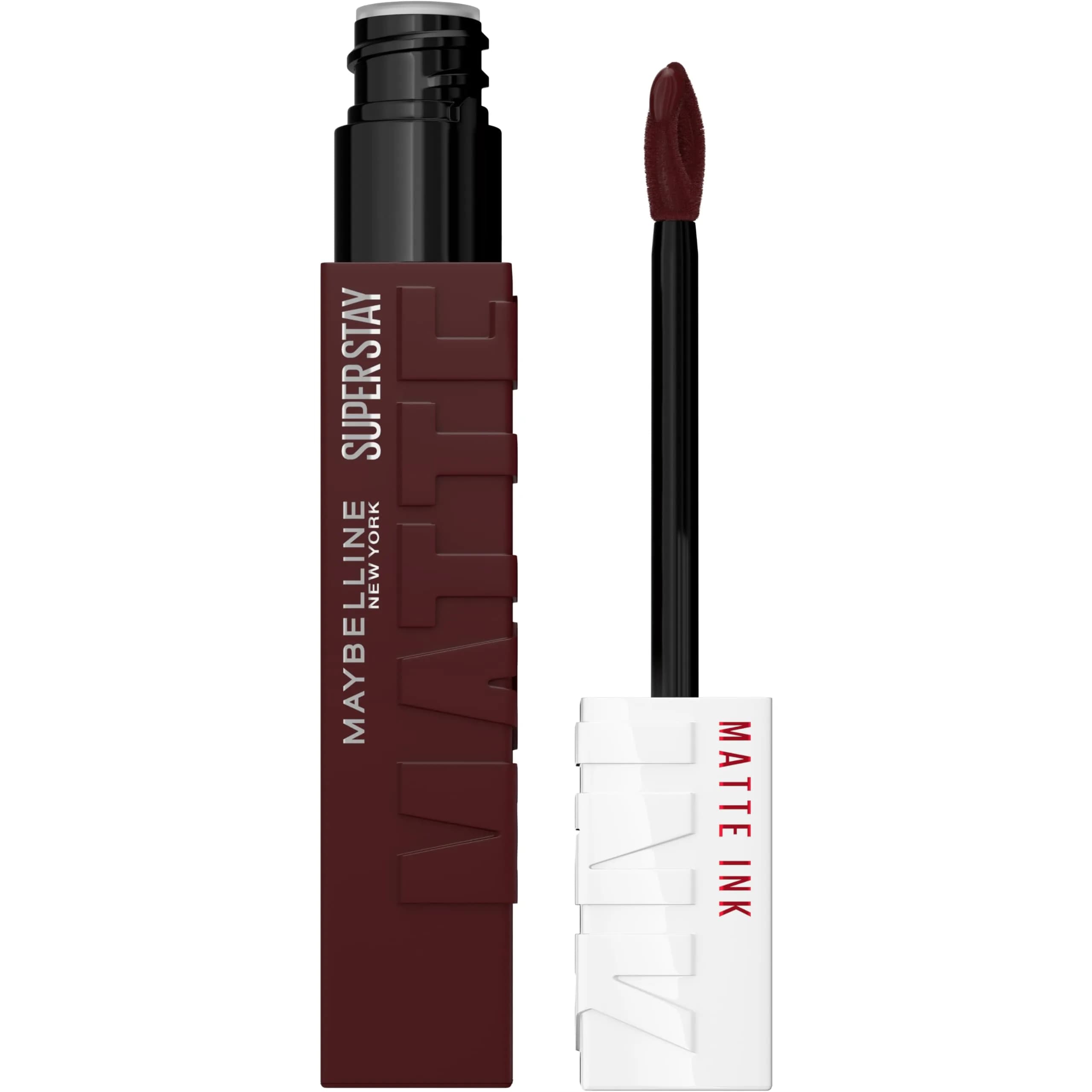 Maybelline Super Stay Matte Ink Voyager Deep Red Liquid Lip Color, 5ml | 16-Hour Transfer-Proof Matte