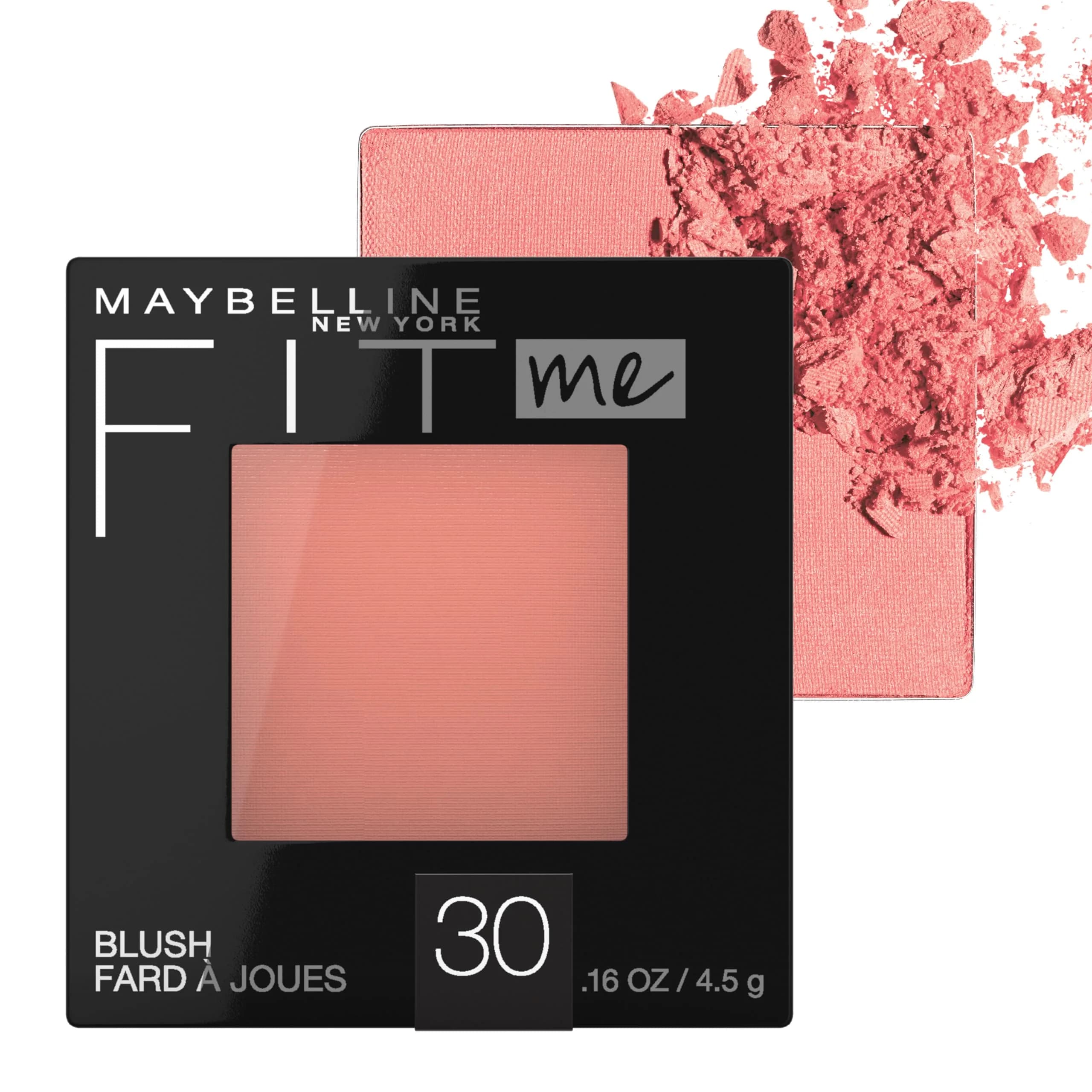 Maybelline Fit Me Blush, Rose, 0.16 oz (4.5 g) | Natural All-Day Colour for a Healthy Glow