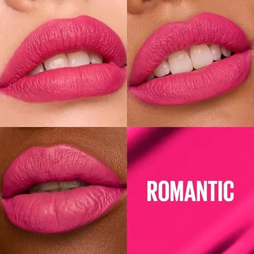Maybelline Super Stay Matte Ink Liquid Lip Color in 30 ROMANTIC Vivid Pink, 5ml | 16-Hour Transfer-Proof Matte thumbnail 2