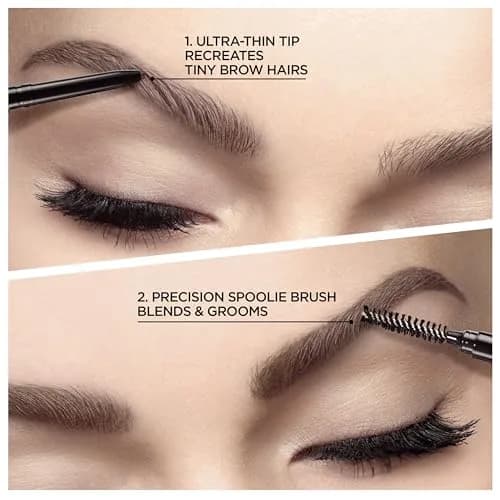 L'Oreal Paris Makeup Brow Stylist Definer Waterproof Eyebrow Pencil, Dark Blonde 0.003 Ounce (Pack of 1) | Ultra-Fine Tip for Natural Brows thumbnail 2