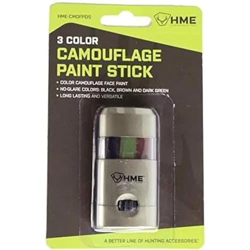 HME 3 Color Mess-Free Camo Face Paint Stick | Long-Lasting, Water-Resistant, Compact for Hunting & Wildlife Photography thumbnail 3
