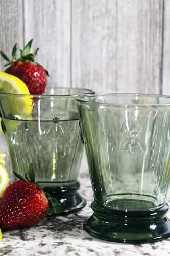 La Rochère Bee Green Tumbler Set of 6 | 255ml (9 oz) French Glassware thumbnail 4