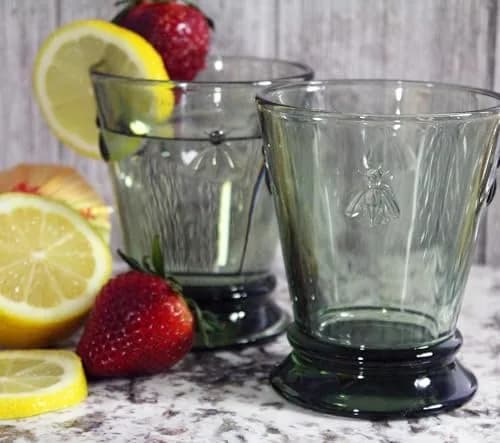 La Rochère Bee Green Tumbler Set of 6 | 255ml (9 oz) French Glassware thumbnail 3