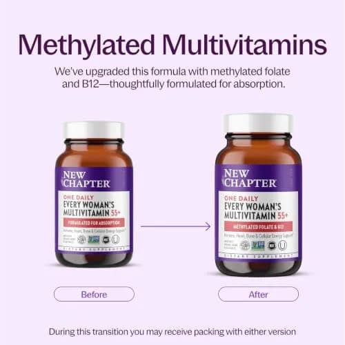 New Chapter Every Woman's One Daily 55+ Multivitamin 48 Tablets | Supports Immune & Bone Health thumbnail 3