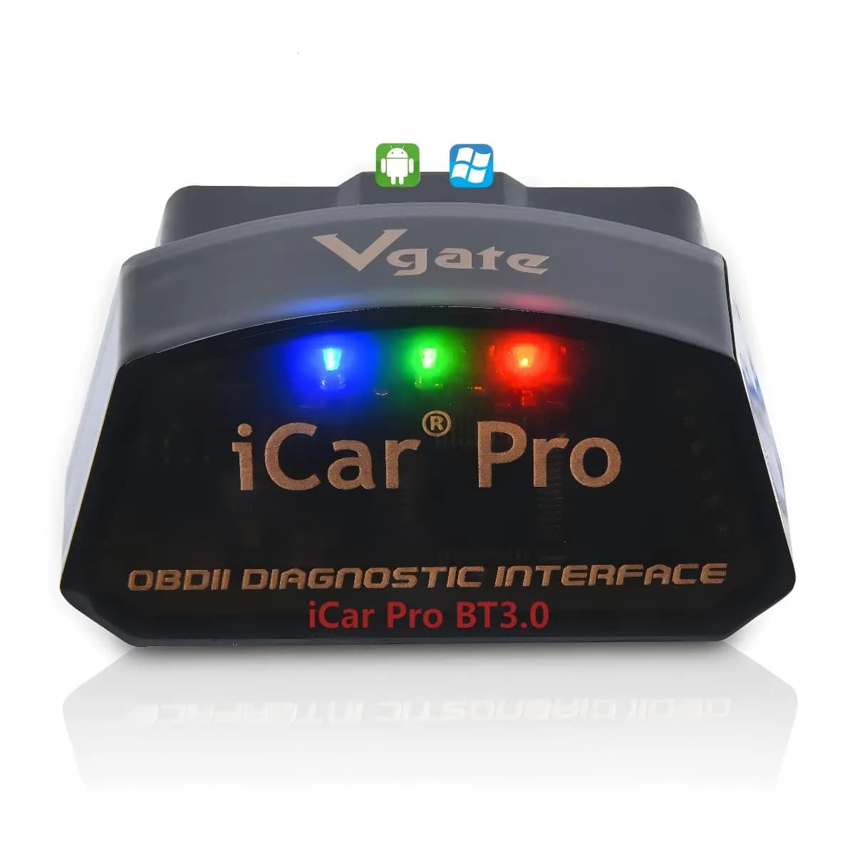 Vgate iCar Pro Bluetooth 3.0 OBD2 Scanner | Android & Windows | 4.6cm (1.85in) Length | Check Engine Light Diagnosis