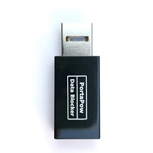 PortaPow USB Data Blocker 2-Pack Black | Protects Against Juice Jacking thumbnail 1