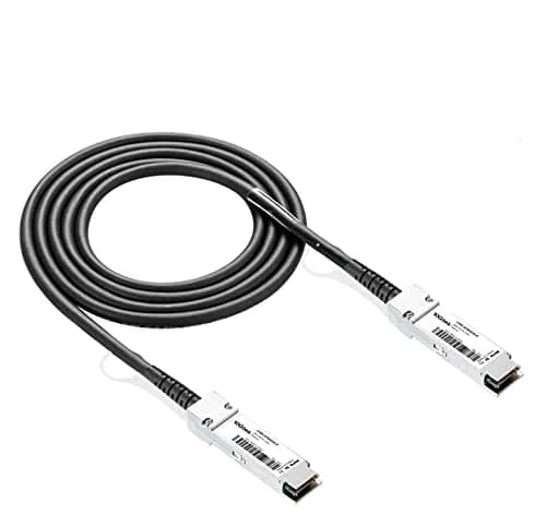 10Gtek 40G QSFP+ DAC Cable for Cisco QSFP-H40G-CU50CM, 0.5m/1.6ft | 40Gb/s Passive Copper Twinax thumbnail 1