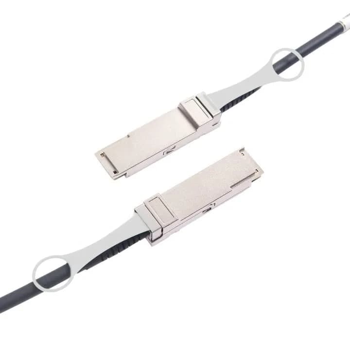 10Gtek 40G QSFP+ DAC Cable for Cisco QSFP-H40G-CU50CM, 0.5m/1.6ft | 40Gb/s Passive Copper Twinax thumbnail 3